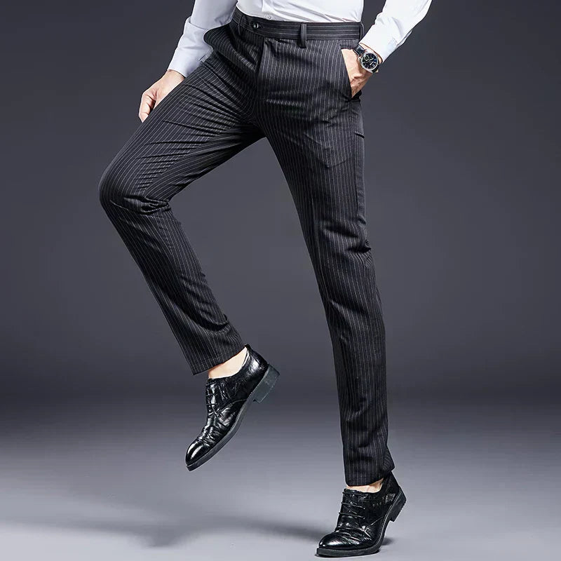 Premium Men's Suit Pants Striped
