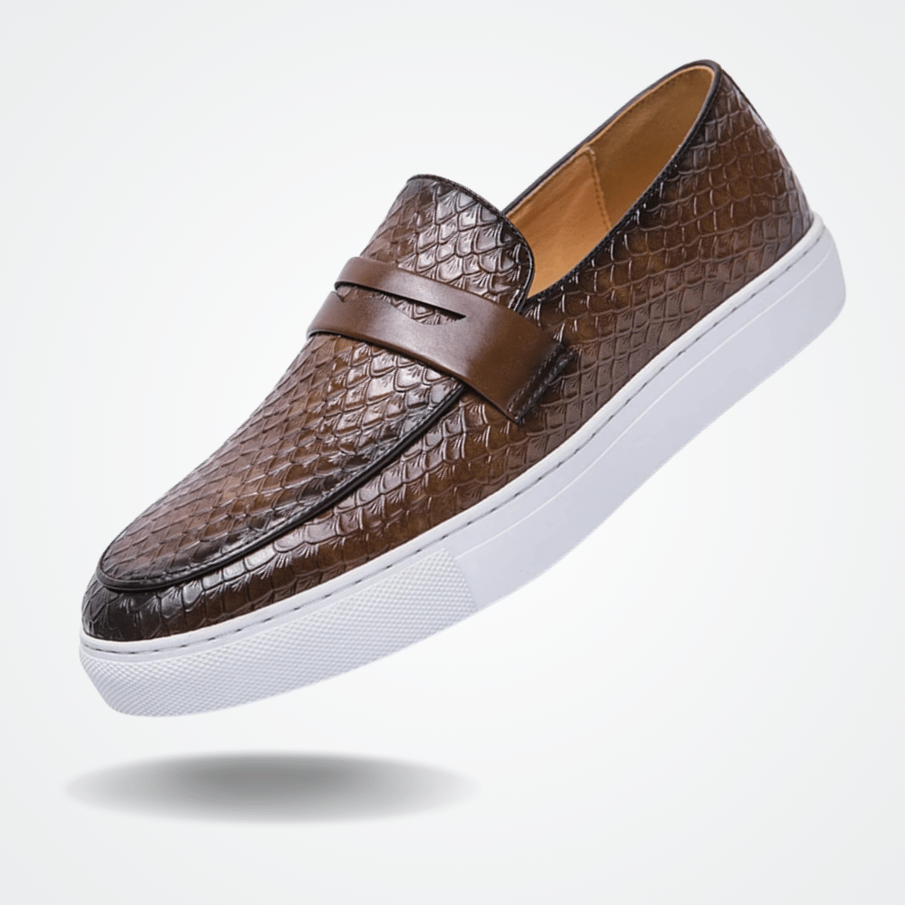 Leather Moccasin Slip On for Men Toulon