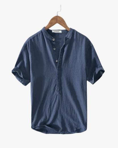 Chemise d’été en lin – Style masculin premium