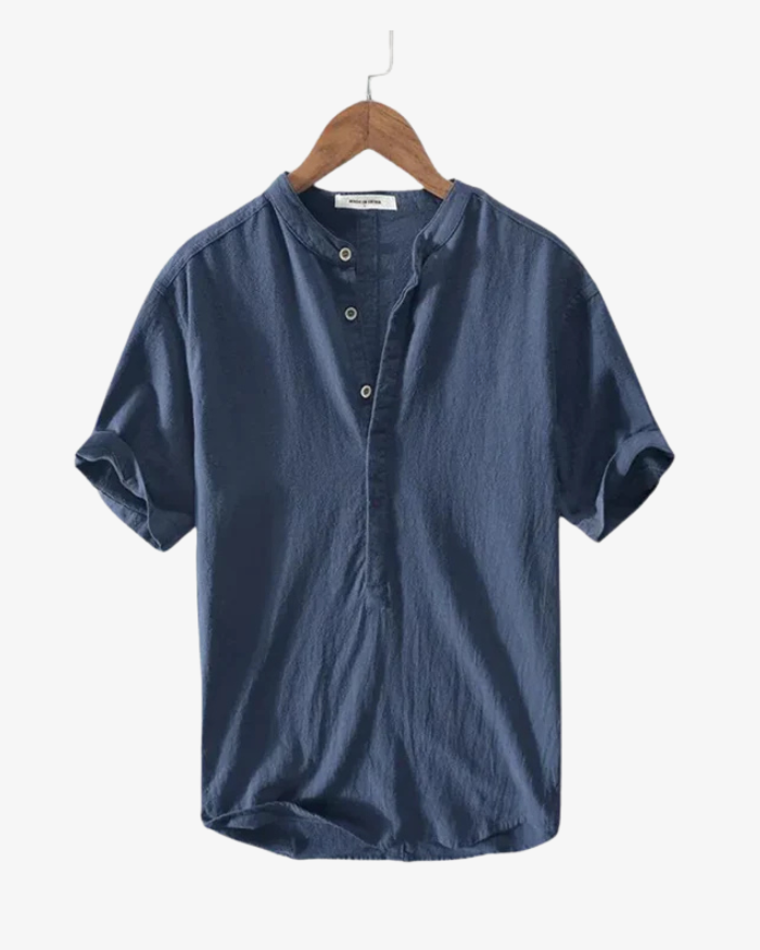 Chemise d’été en lin – Style masculin premium
