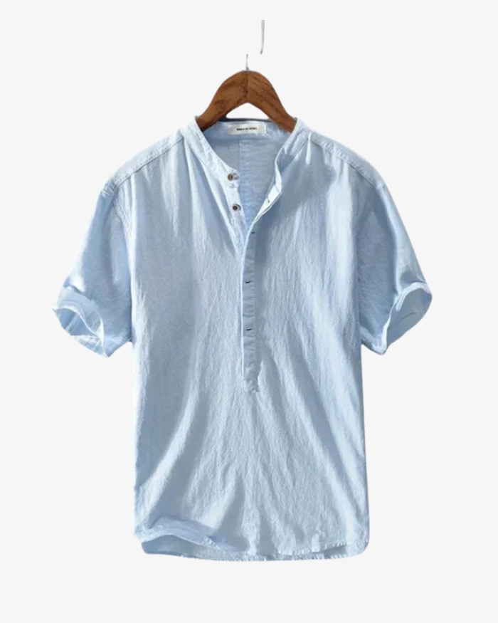 Chemise d’été en lin – Style masculin premium