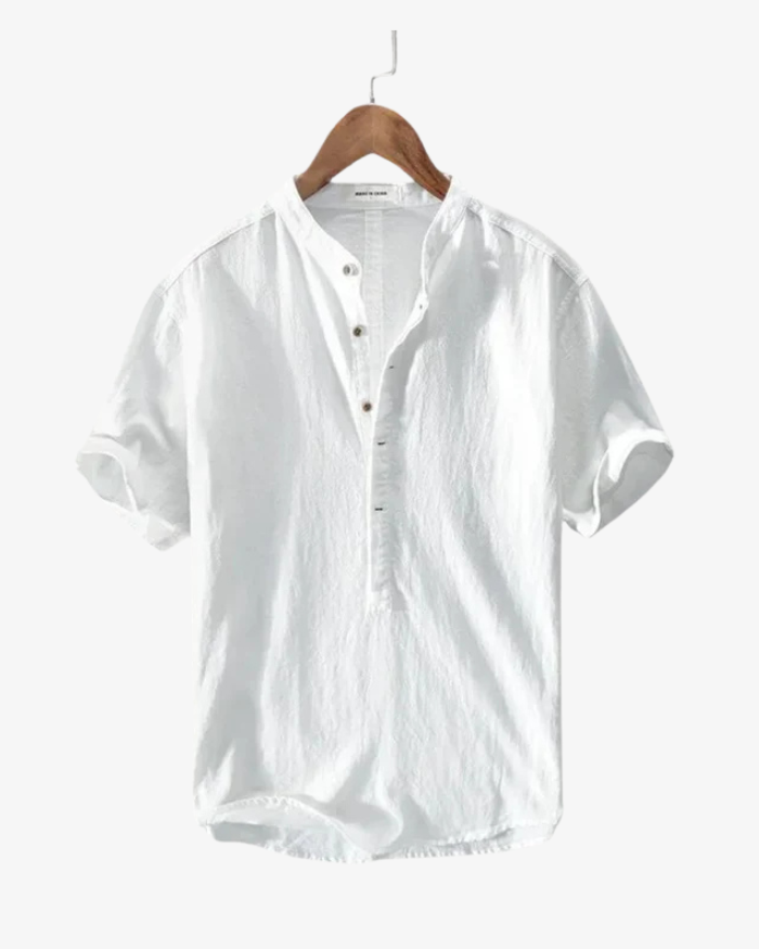 Chemise d’été en lin – Style masculin premium