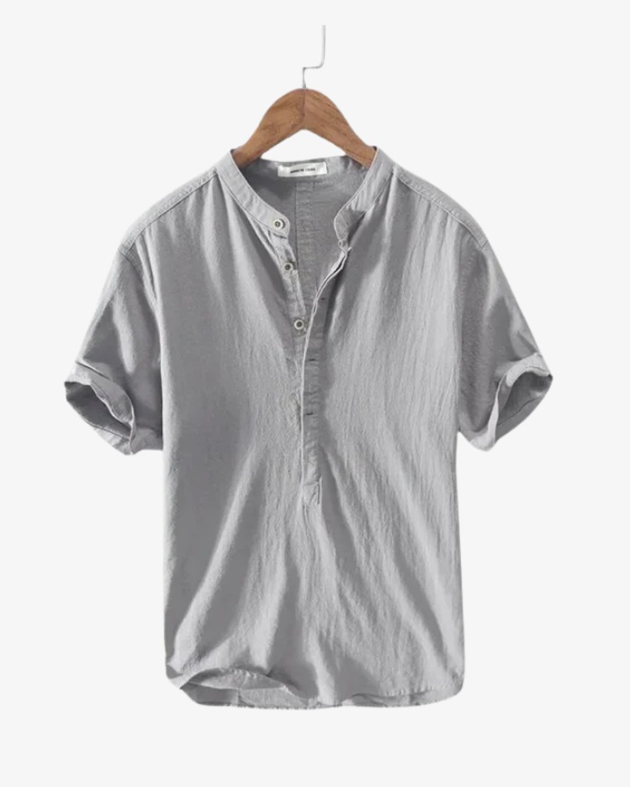 Chemise d’été en lin – Style masculin premium
