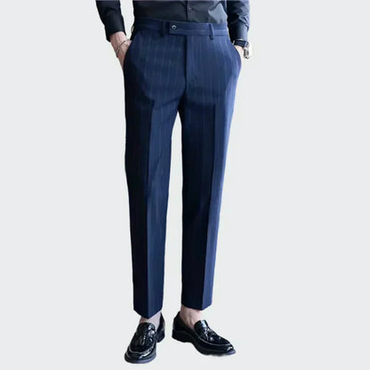 Pinstripe Suit Pants for Men