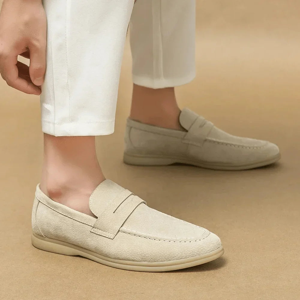 Leather Moccasin Loafer for Men Liverpool Azenli