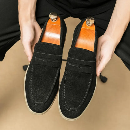 Leather Moccasin Loafer for Men Liverpool Azenli