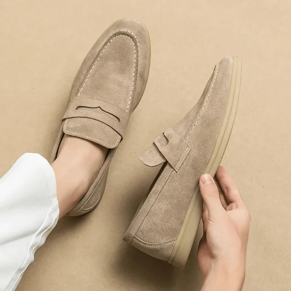 Leather Moccasin Loafer for Men Liverpool Azenli