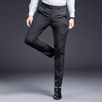 Premium Men's Suit Pants Striped