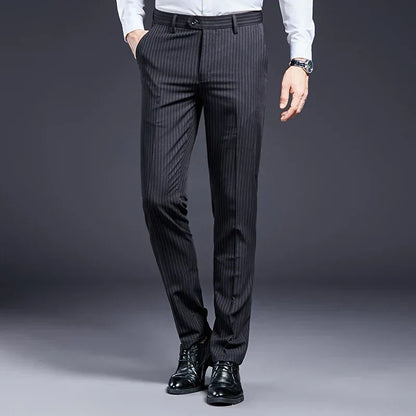Premium Men's Suit Pants Striped